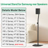 Picture of Speaker Stand Pair for Samsung Rear Speaker Stands and Wall Mount - Height Adjustable Extend 33" to 42" Floor Speaker Stand for HW-Q990C and More Samsung Surround Sound with Keyhole or Thread Hole