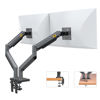 Picture of NB North Bayou Dual Monitor Arm Ultra Wide Full Motion Swivel Monitor Mount for 22''-32'' Monitors Load Capacity from 4.4 to 26.4lbs for Each Arm Height Adjustable Monitor Stand G35