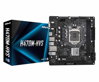 Picture of ASRock H470M-HVS DDR4 2933MHz 10th Gen Intel® Core™ Processors (Socket 1200) 4 USB 3.2 Gen1 HDMI D-Sub