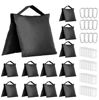 Picture of Evekea 12 Pack Sandbags Weight Bags for Photo Studio Photography Video Equipment, Empty Sandbag Set for Backdrop Stand, Photo Tripod, Canopy, Umbrella Base, Picnic Table, Tent, Fishing Chair