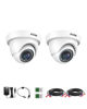 Picture of ZOSI 2Pack 2.0MP HD 1080P Security Cameras Kit TVI/CVI/AHD Indoor Outdoor 80ft Day Night Vision CCTV Dome Home Cameras for 720P/1080N/1080P/5MP/4K HD-TVI AHD CVI Analog DVR Systems