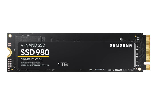 Picture of SAMSUNG 980 SSD 1TB PCle 3.0x4, NVMe M.2 2280, Internal Solid State Drive, Storage for PC, Laptops, Gaming and More, HMB Technology, Intelligent Turbowrite, Speeds of up-to 3,500MB/s, MZ-V8V1T0B/AM