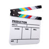 Picture of UKCOCO 2pcs Film Slate Film Equipment Movie Clapboard Clapper Production Tv Clapboard Slate for Tv/Film/Movie Acrylic Clapperboard Make a Decision Props Television