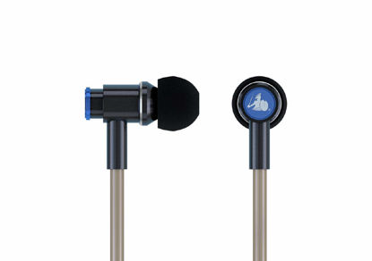 Picture of DefenderShield Air Tube Stereo Earbuds - Universal Acoustic Wired Headphones with Mic & Volume Control