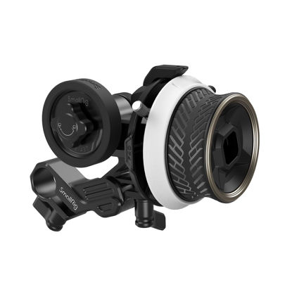 Picture of SmallRig Mini Follow Focus with A/B Stops & 15mm Rod Clamp and Snap-on Gear Ring Belt for DLSRs and Mirrorless Cameras, Fits Different Diameter Lenses Up to 114mm - 3010C