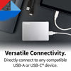 Picture of Toshiba Canvio Flex 2TB Portable External Hard Drive USB-C USB 3.0, Silver for PC, Mac, & Tablet - HDTX120XSCAA