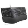 Picture of Nulea RT05C Wired Ergonomic Keyboard, Split Keyboard with Cushioned Wrist Rest, Adjustable Tilt Legs, Plug and Play, USB Corded, Compatible with Windows/Mac