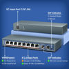 Picture of 10 Port 2.5G Umanaged Ethernet Switch, 8 x 2.5G Base-T Ports, 2 x 10G SFP, Compatible with 100/1000/2500Mbps, Metal Fanless, Desktop/Wall Mount YuanLey 2.5Gbe Network Switch for Wireless AP, NAS, PC