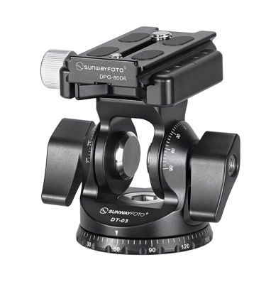 Picture of Sunwayfoto DT-03S Arca Compatible 2 Way Tilt Head + 60mm QR Plate for Tripod/Monopod