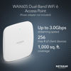 Picture of NETGEAR Cloud Managed Wireless Access Point (WAX605) - WiFi 6 Dual-Band AX3000 Speed | Up to 256 Client Devices | 802.11ax | Insight Remote Management | PoE Powered or AC Adapter (not Included)