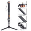 Picture of Cayer Carbon Fiber Monopod Leg, 68 Inch Camera Monopod Professional Telescopic Video Monopods with Feet, Compatible for DSLR Cameras and Camcorders