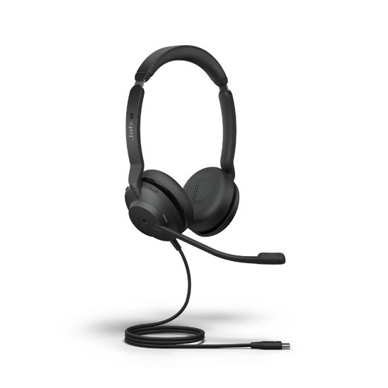 Picture of Jabra Evolve2 30 SE Wired Stereo Noise-Cancelling Headset - Features 2-Microphone Call Technology and USB-C Cable - MS Teams Certified, Works with All Other Platforms - Black