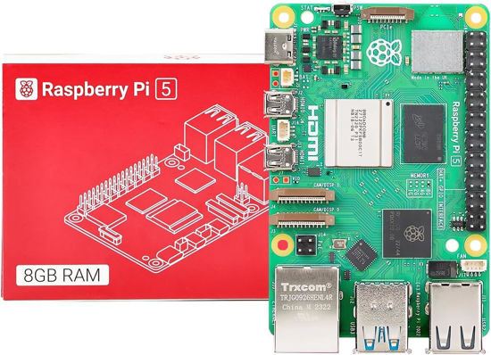 Picture of Raspberry Pi 5 8GB RAM Broadcom BCM2712 Arm Cortex-A76 2.4GHz Quad-core 64-bit Single Board Computer