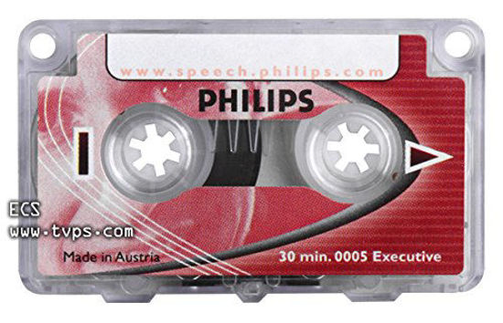 Picture of Philips LFH0005 Executive 30 Minute Mini Cassette Tape - 5 Pack