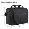 Picture of KROSER Laptop Bag Expandable Lightweight Briefcase for 17.3" Laptop Premium Business Work Bag Water-Repellent Messenger Bag with RFID Pockets for Travel/Women/Men-Black