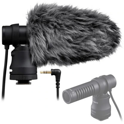 Picture of Canon DM-E100 Directional Shoe-Mounted Microphone for Digital Camera Bundle + Windscreen