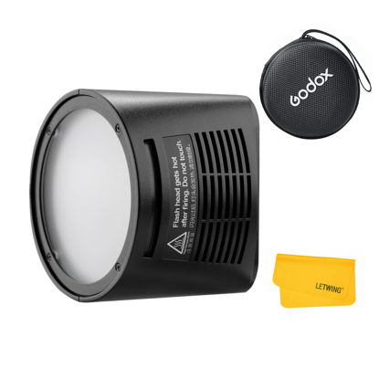 Picture of Godox H200R Ring Flash Head for Godox AD200/AD200 Pro, 200W with Modeling Lamp Spiral Flash Tube, Lightweight and Portable, Provide Natural and Soft Light