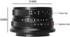 Picture of 7artisans 25mm F1.8 APS-C Frame Manual Focus Prime Fixed Lens for Canon EOS-M Mount M1 M2 M3 M5 M6 M10 M50 M100 (Black)