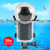 Picture of PULUZ 50m/164ft Invisible Dive Case for Insta360 X3 Underwater Waterproof Housing Cover Protective PC Sealed Shell Photography Housings with Bracket Camera Accessories