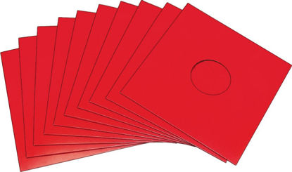 Picture of (10) 12" Record Jackets - Red (Semi-Glossy Finish) - with Hole - #12JWREHH