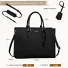 Picture of LOVEVOOK Laptop Bag for Women 15.6 Inch Work Bags for Women Waterproof Computer Bag Laptop Tote Bag Leather Briefcase Business Office Bag Large Capacity Handbag Shoulder Bag