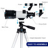 Picture of ESAKO Telescope for Kids & Adults, 70mm Portable Beginner Telescopes with 3 Eyepieces, Height Adjustable Tripod & Phone Adapter