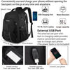 Picture of Extra Large Backpack for Men 55L,18.4Inch Travel Laptop Backpack with USB Charging Port Business Flight Approved Carry On Backpack,TSA Big Capacity Heavy Duty Computer Bag College Bookbag,Black