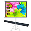 Picture of TRMESIA Projector Screen with Portable Tripod 60" Diagonal 4:3 Aspect Ratio for Indoor Outdoor Christmas Movie Night, Upgraded Projection Screen with Stand & Carry Case Bag,Pull Down Screen for Video