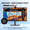 Picture of Computer privacy screen 19 inch, Removable 5:4 Aspect Ratio Widescreen Laptop Monitor,Eye Protection Anti Glare Blue Light Slide Mount Tabs Cover Screen Protector for privacy screen filter 19 inch