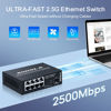 Picture of SODOLA 8-Port Unmanaged 2.5G Switch,8 x 2.5GBASE-T Ports,1X10G SFP+,100Gbps Switching Capacity, Fanless, Metal，Plug & Play 2.5Gb Network Switch