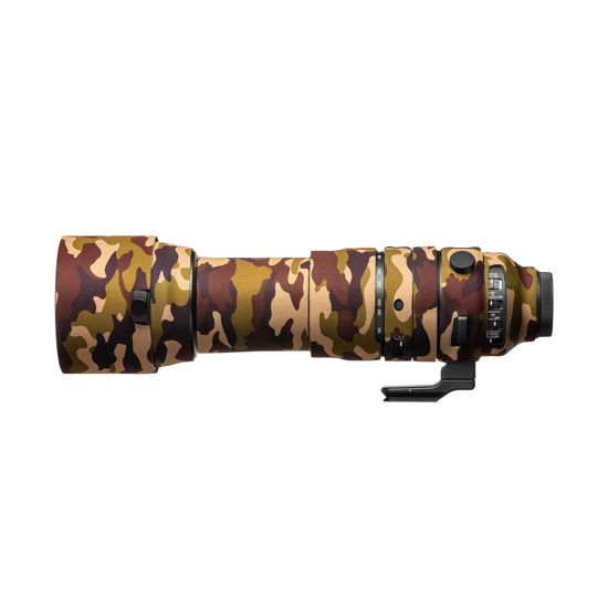 Picture of easyCover Neoprene Lens Oak Lens Protection Compatible with Sigma 150-600mm F5-6.3 DG DN OS Sports (Sony E) Brown camouflage