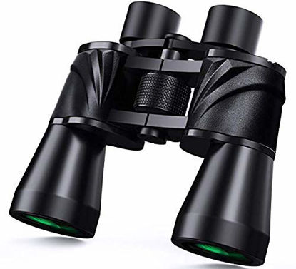 Picture of 10x50 Powerful Binoculars for Adults with Low Light Night Vision, Large Eyepiece, 10 Seconds Quick Focus, Waterproof Wide Angle Compact-Binoculars-for-Adults-Bird-Watching, Hunting, Concerts