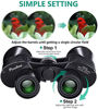 Picture of 10x50 Powerful Binoculars for Adults with Low Light Night Vision, Large Eyepiece, 10 Seconds Quick Focus, Waterproof Wide Angle Compact-Binoculars-for-Adults-Bird-Watching, Hunting, Concerts