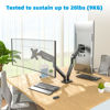 Picture of Dual Monitor Mount Adjustable Monitor-Arm - Support 2 Computer Screen Double Monitor Arm Stand for Desk 32 Inch Vesa Mount Feising FS82B