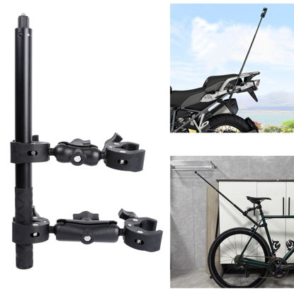 Picture of PellKing Motorcycle Bike Handlebar Clamp Mount and 61" Invisible Selfie Stick for Insta360 X4 X3 X2 X ONE RS R GO 3 Camera