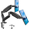 Picture of MOUNT PRO Dual Monitor Mount Fits 13 to 32 Inch Computer Screen, Height Adjustable Monitor Stand for 2 Monitors, Gas Spring Monitor Arm Holds up to 17. 6lbs Each, Monitor Desk VESA Mount, Black