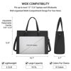 Picture of Laptop Bag for Women Waterproof Lightweight Leather 15.6 Inch Computer Tote Bag Business Office Briefcase Large Capacity Handbag Shoulder Bag Professional Office Work Bag Black