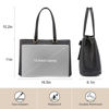 Picture of LOVEVOOK Laptop Tote Bag for Women 15.6 Inch Waterproof Leather Computer Bags for Business Office Work Briefcase,Black 2024