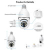 Picture of EVERSECU 4Pack HD 1080P Wireless Light-Bulb Security Camera, Work with 2.4ghz&5ghz WiFi, Motion Auto Tracking, 2 Way Audio, Spotlight Night Vision, E27 Screw-in CCTV Camera (4pcs)