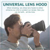 Picture of KUVRD - Universal Lens Hood - Fits 99% of Lenses, Holds 99% of Circular Filters, 4-Pack - (2 Small, 2 Medium)