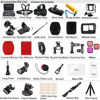 Picture of BMUUPY Accessories Kit for Gopro Hero 12 11 10 9 Black Accessory Bundle Waterproof Housing Case Filter Silicone Protector Lens Screen Tempered Glass Head Chest Strap Mount Set for Gopro12 HERO11