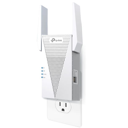 Picture of TP-Link AX1800 WiFi 6 Range Extender with Ethernet Port | Internet Signal Booster for Home | Dual-Band Wireless Repeater Amplifier | Access Point Mode | APP Setup | OneMesh Compatible (RE615X)