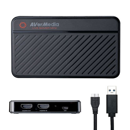 Picture of AVerMedia Live Gamer Mini, 1080p60 Capture Card with HDMI Pass-Thru, Plug & Play, for OBS, Xbox Series X/S, PS5, Switch, Win 11/macOS 12 (GC311)