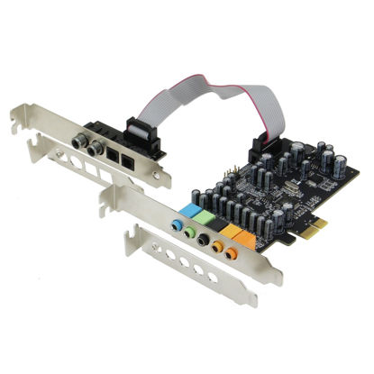 Picture of Sedna - SE-PCIE-SC-10 PCIe 7.1 Channel Sound Card (CM8828 + CM9882A) with SPDIF Bracket (Standard and Low Profile Brackets are Included)