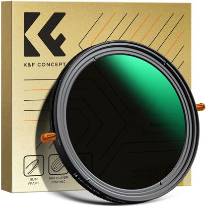 Picture of K&F Concept 82mm Variable Fader ND2-32 ND Filter and CPL Circular Polarizing Lens Filter in 1 for Camera Lens Waterproof Neutral Density Polarizer Filter (Nano-D Series)