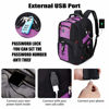 Picture of SHRRADOO Extra Large 52L Travel Laptop Backpack with USB Charging Port, College High School Backpack Airline Approved Business Work Bag Fit 17 Inch Laptops for Men Women,Purple