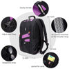 Picture of SHRRADOO Extra Large 52L Travel Laptop Backpack with USB Charging Port, College High School Backpack Airline Approved Business Work Bag Fit 17 Inch Laptops for Men Women,Purple