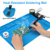 Picture of STREBITO Silicone Soldering Mat Electronics Mat, Solder Pad Heat Resistant 932°F, Magnetic Work Mat Silicone Repair Mat for Soldering, Computer, Laptop, Cell Phone, RC, Watch, Gun, Size 17.7" x 11.8"