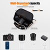 Picture of Waterproof Camera Waist Bag - Portable Fanny Pack, Compact Camera Case with Tripod Holder, Daily Crossbody Bag for Canon Nikon Sony DSLR/SLR/Mirrorless Camera, Can accommodate 1 Camera 2 Lens, White