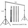 Picture of SLOW DOLPHIN Photo Video Studio 10ft (W) x 9.2ft (H) Heavy Duty Adjustable Photography Backdrop Stand Background Support System Kit with Carry Bag